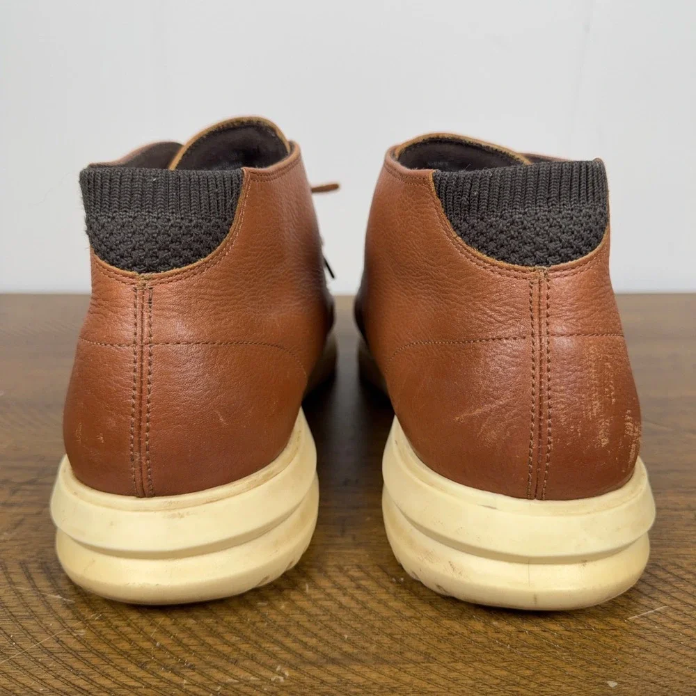 Cole‎ Haan Chukka Boots Mens 12W Brown Grand+ Leather Casual Comfort Shoes